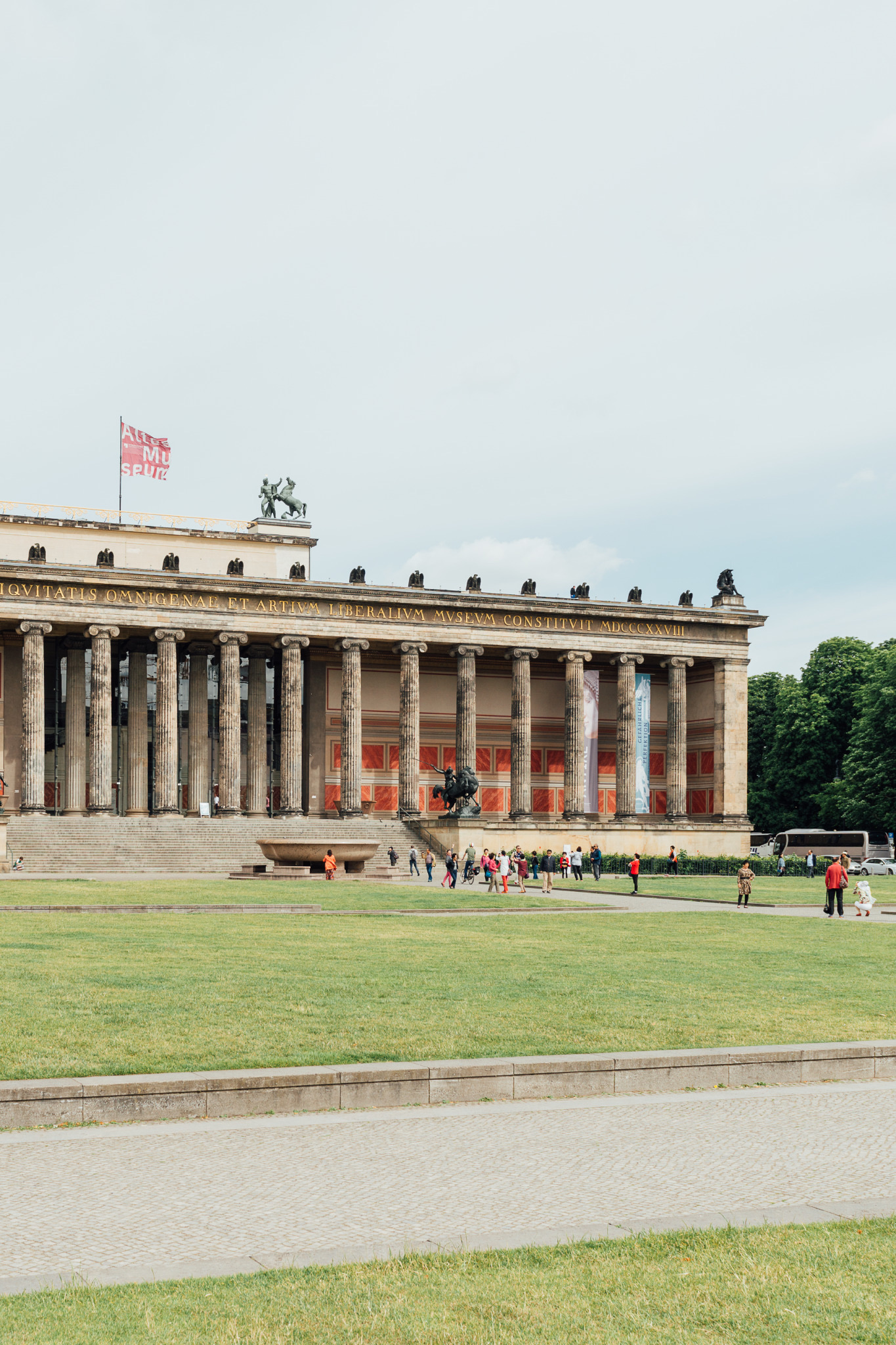Altes Museum and the Lustgarten lawn in Berlin Mitte, You, Me & Berlin campaign photography