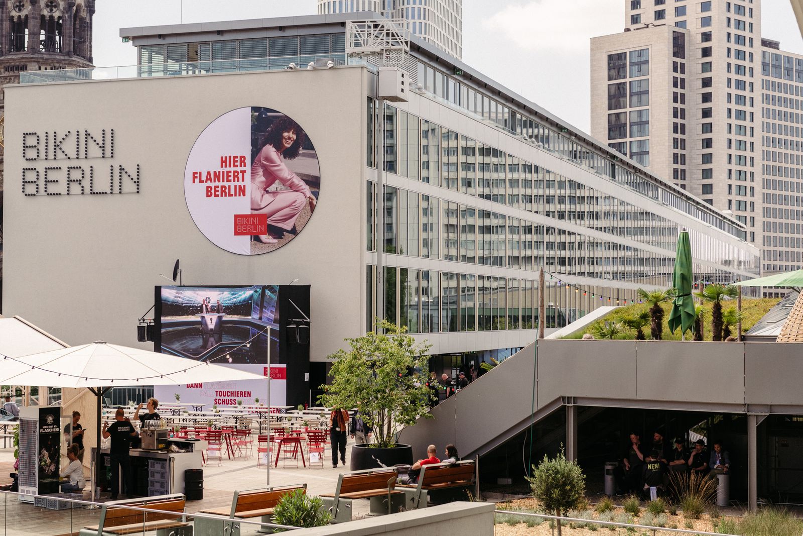 Bikini Berlin building and terrace, venue of The Sooner Now Berlin 2018