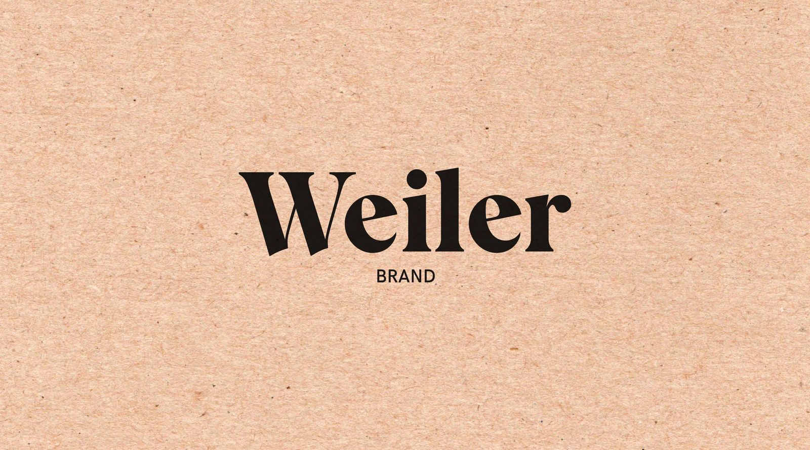 Weiler Brand logo printed on kraft paper