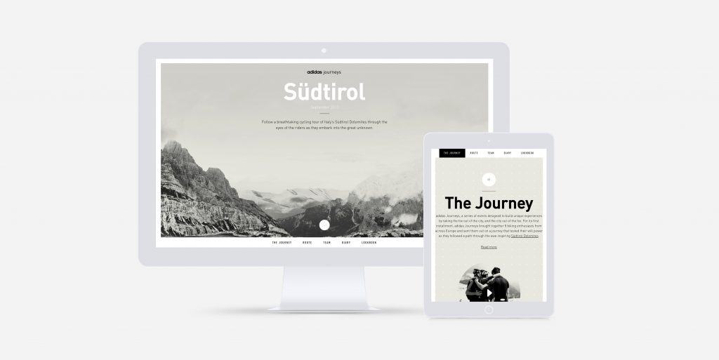 adidas Journeys — interactive campaign visual