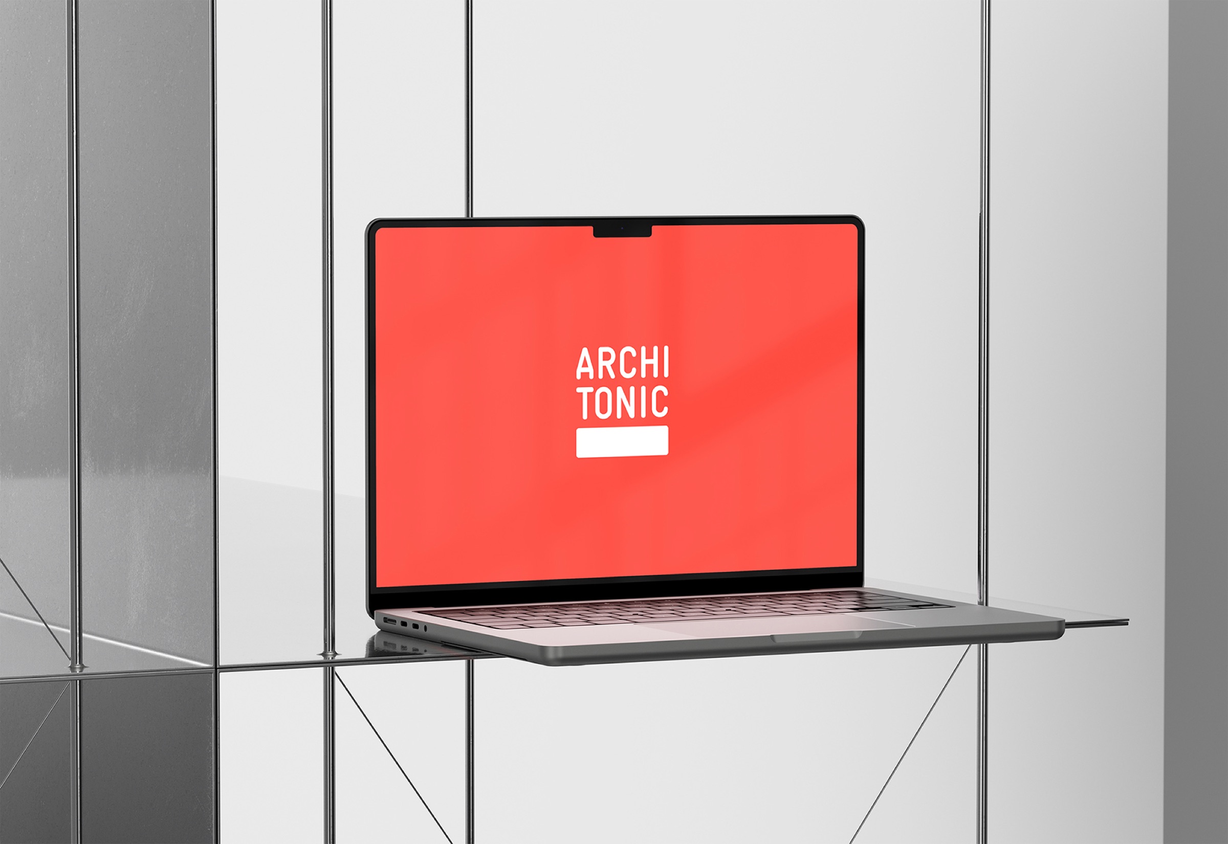 Architonic brand on laptop display