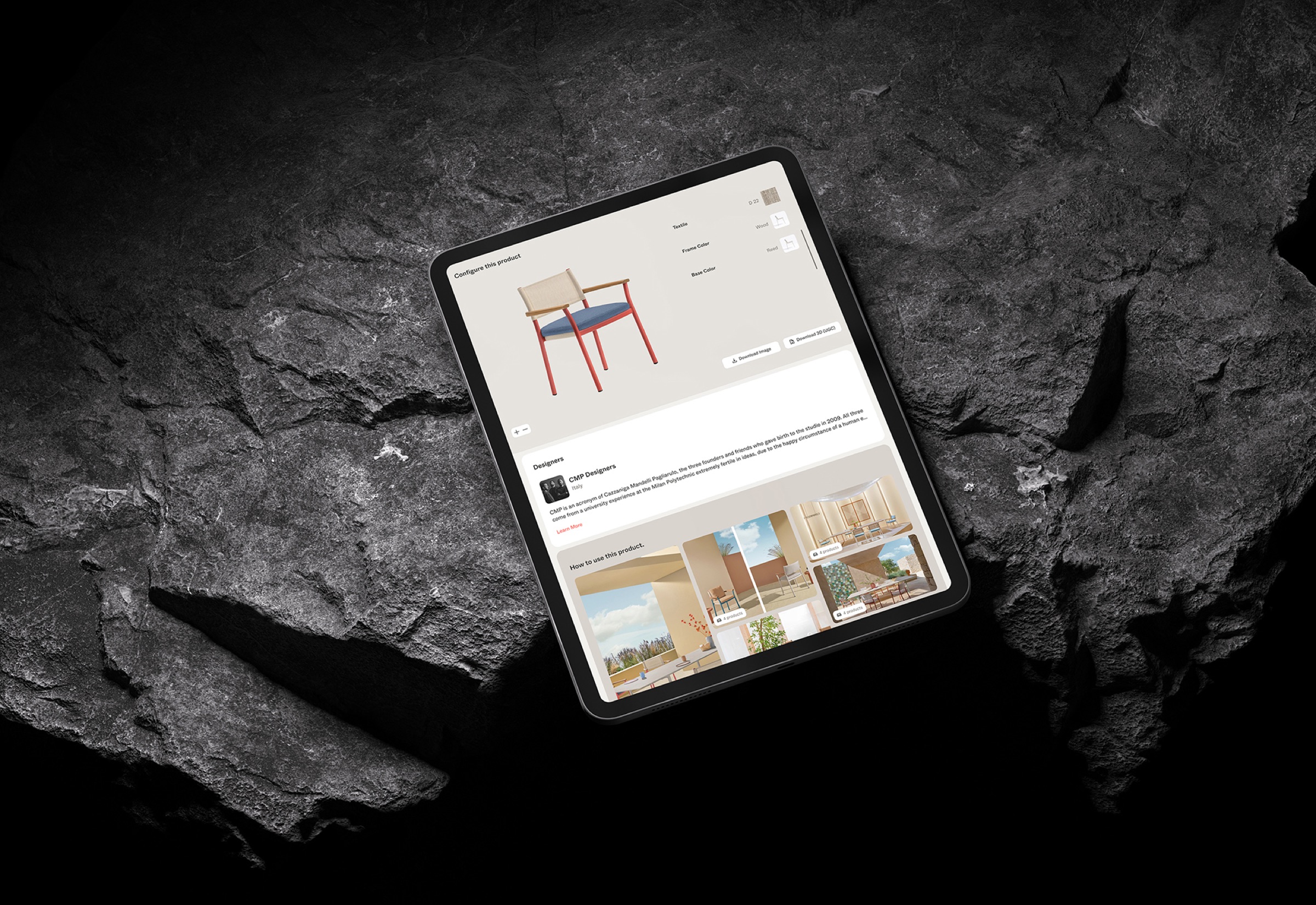 Architonic 3D configurator