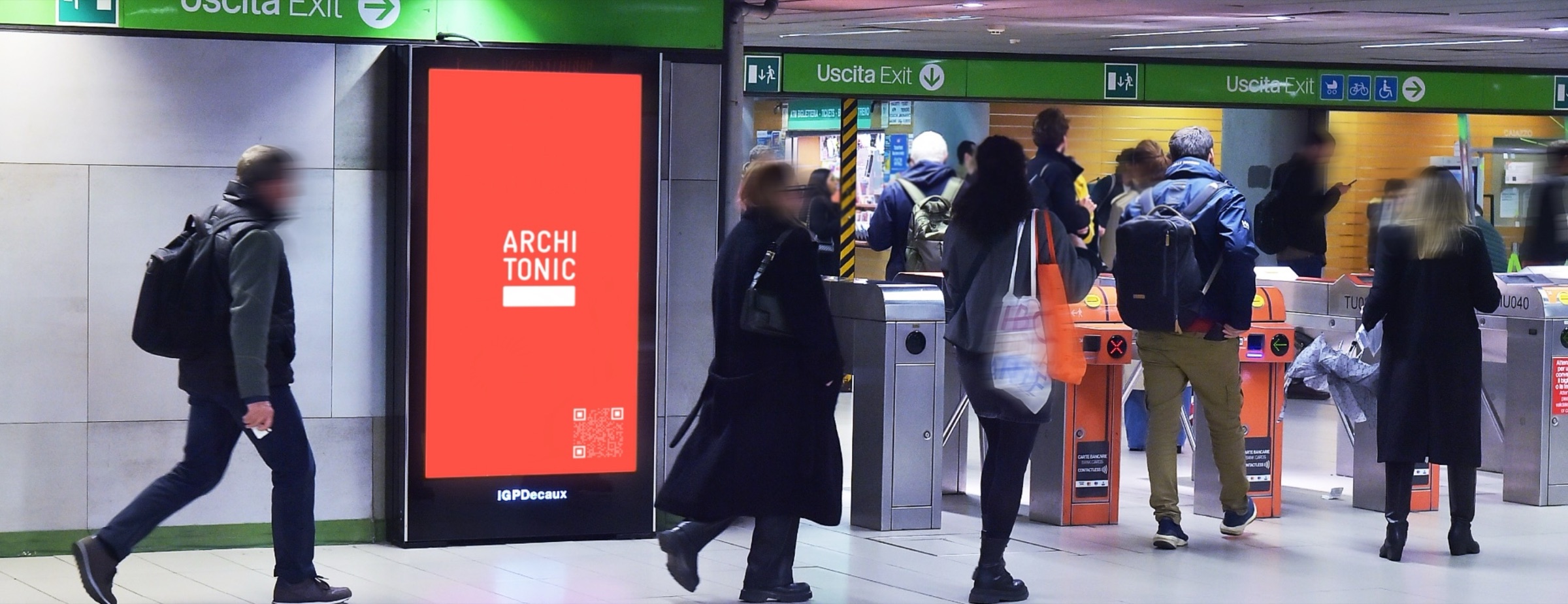 Architonic vertical OOH Milan