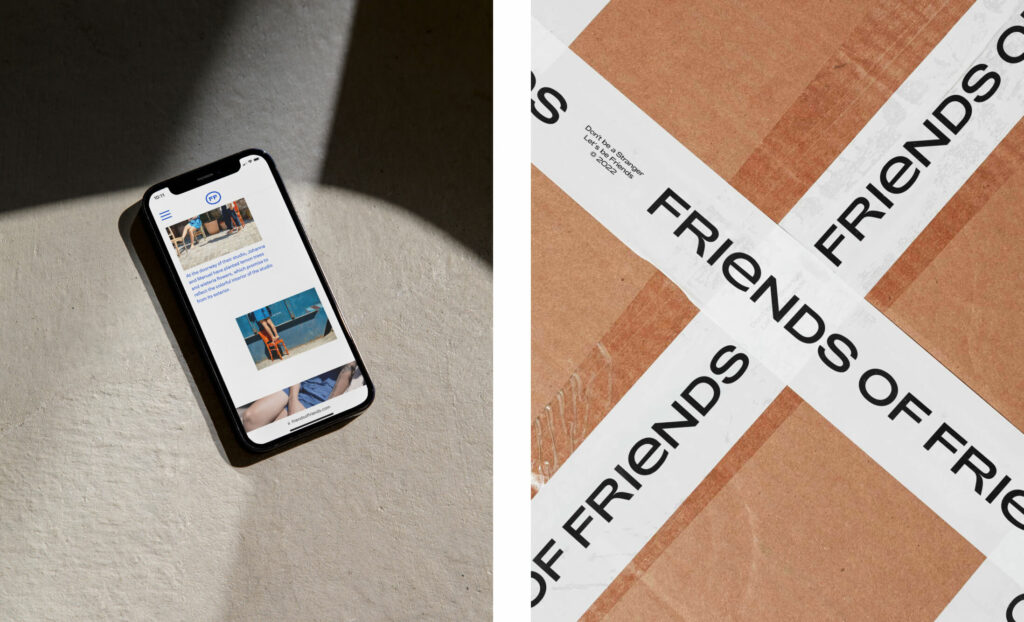 Friends of Friends brand application