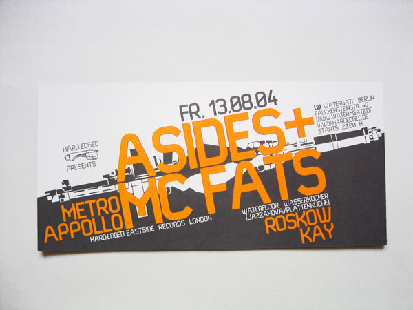 Flyer — A-Sides and MC Fats