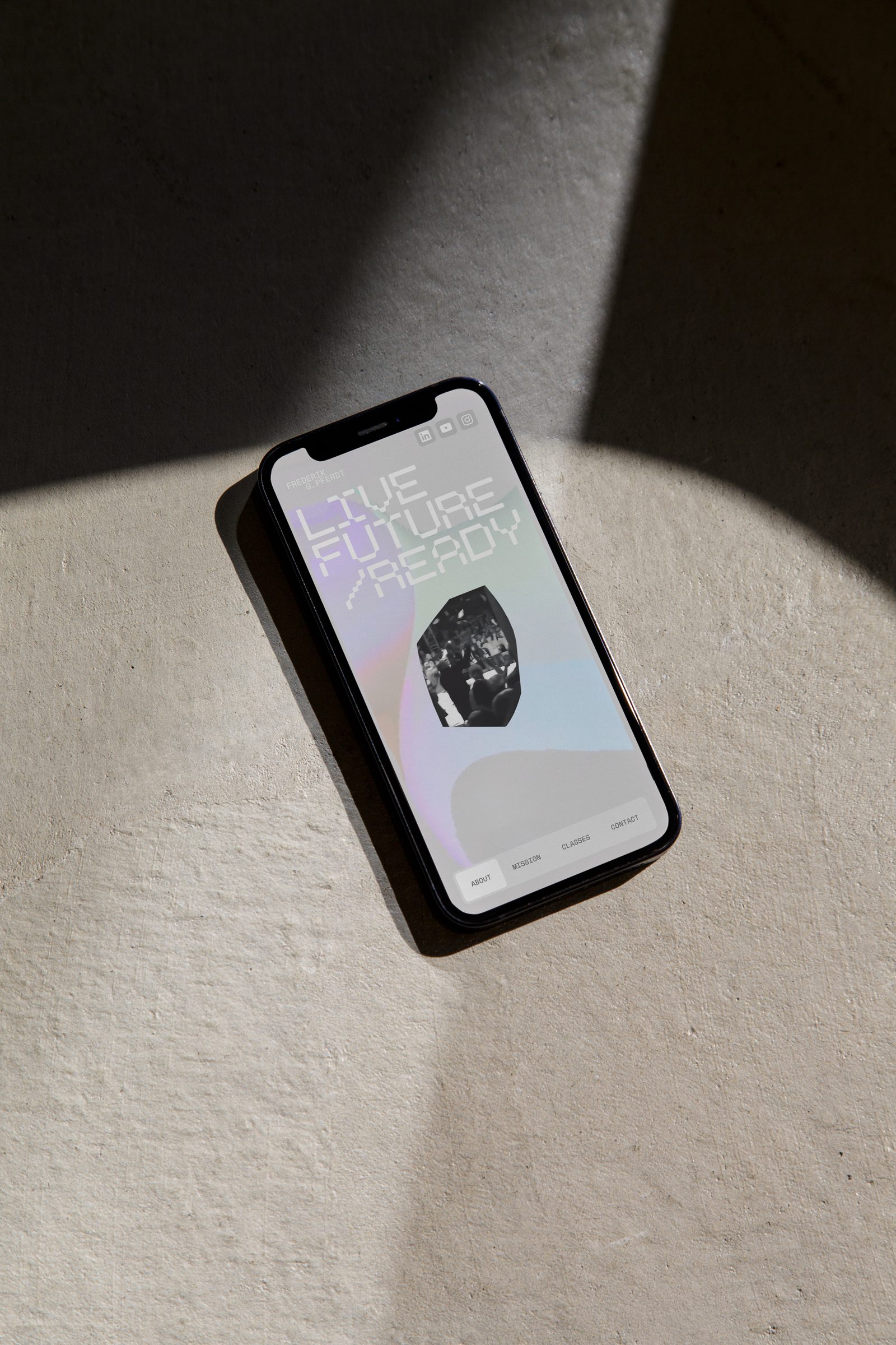 Frederik G. Pferdt venue screen mockup