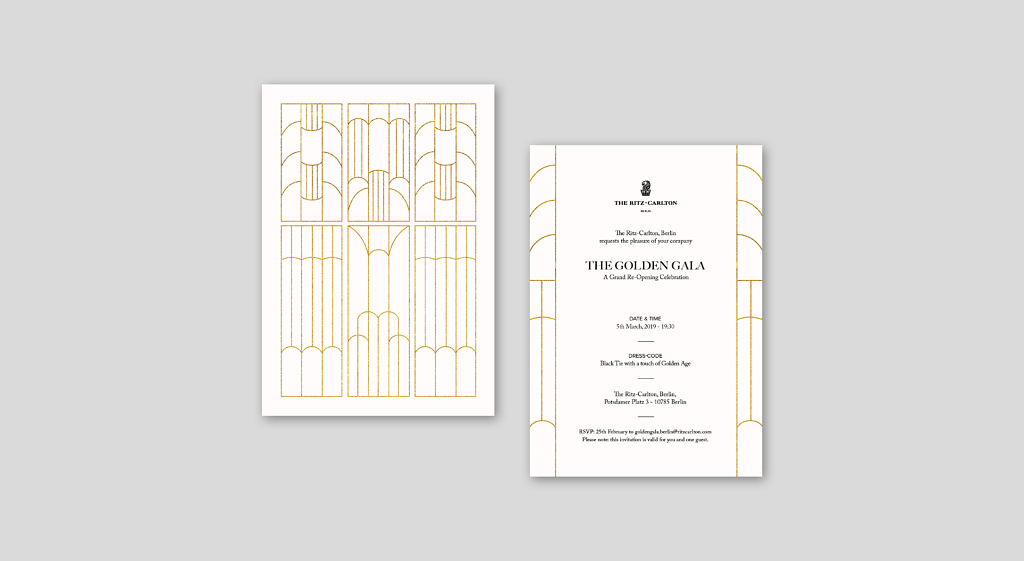 Golden Gala invitation
