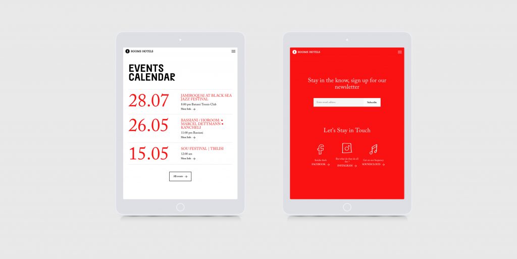 Website mockup