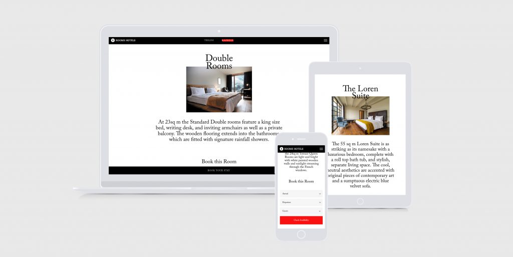 Website mockup