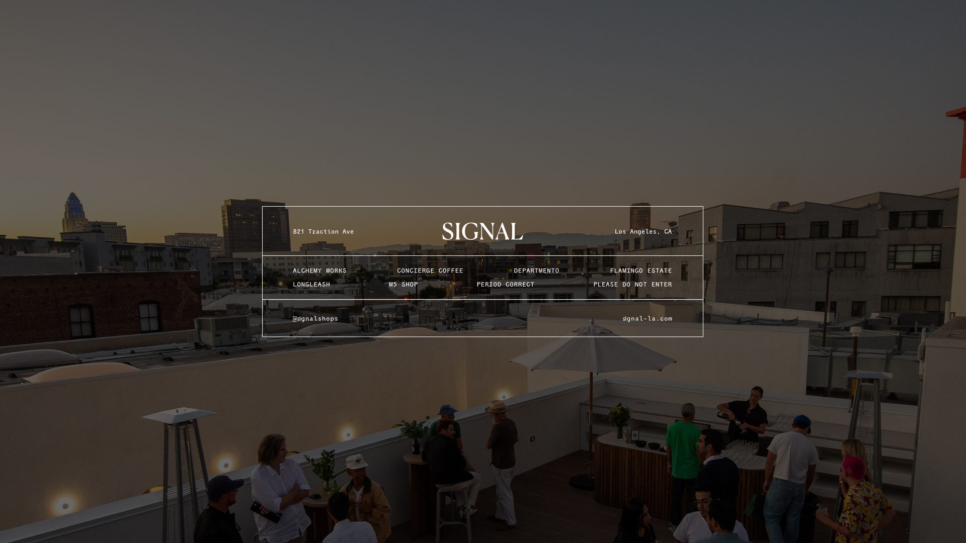 Signal LA rooftop event