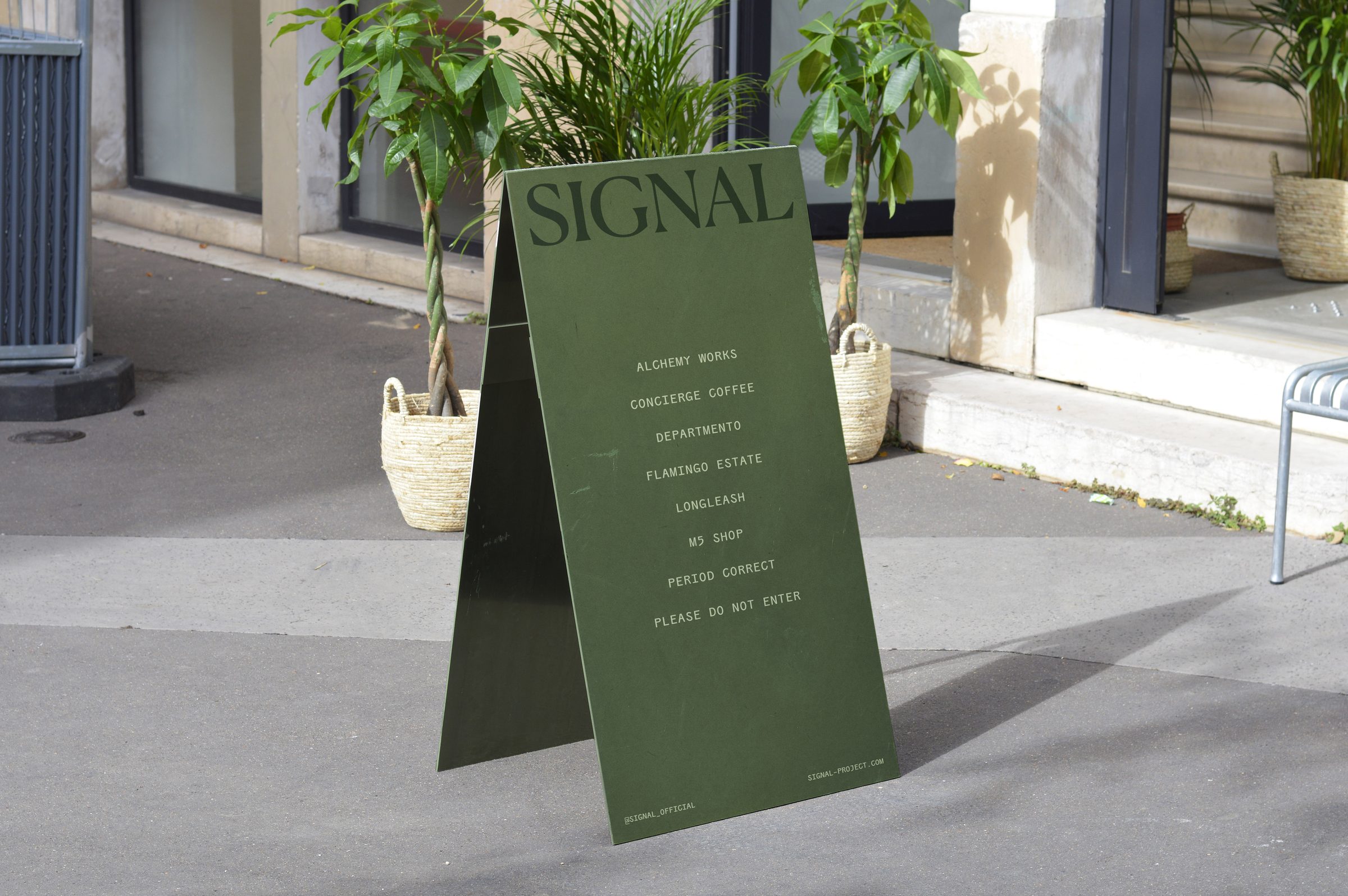 Signal LA A-frame signage