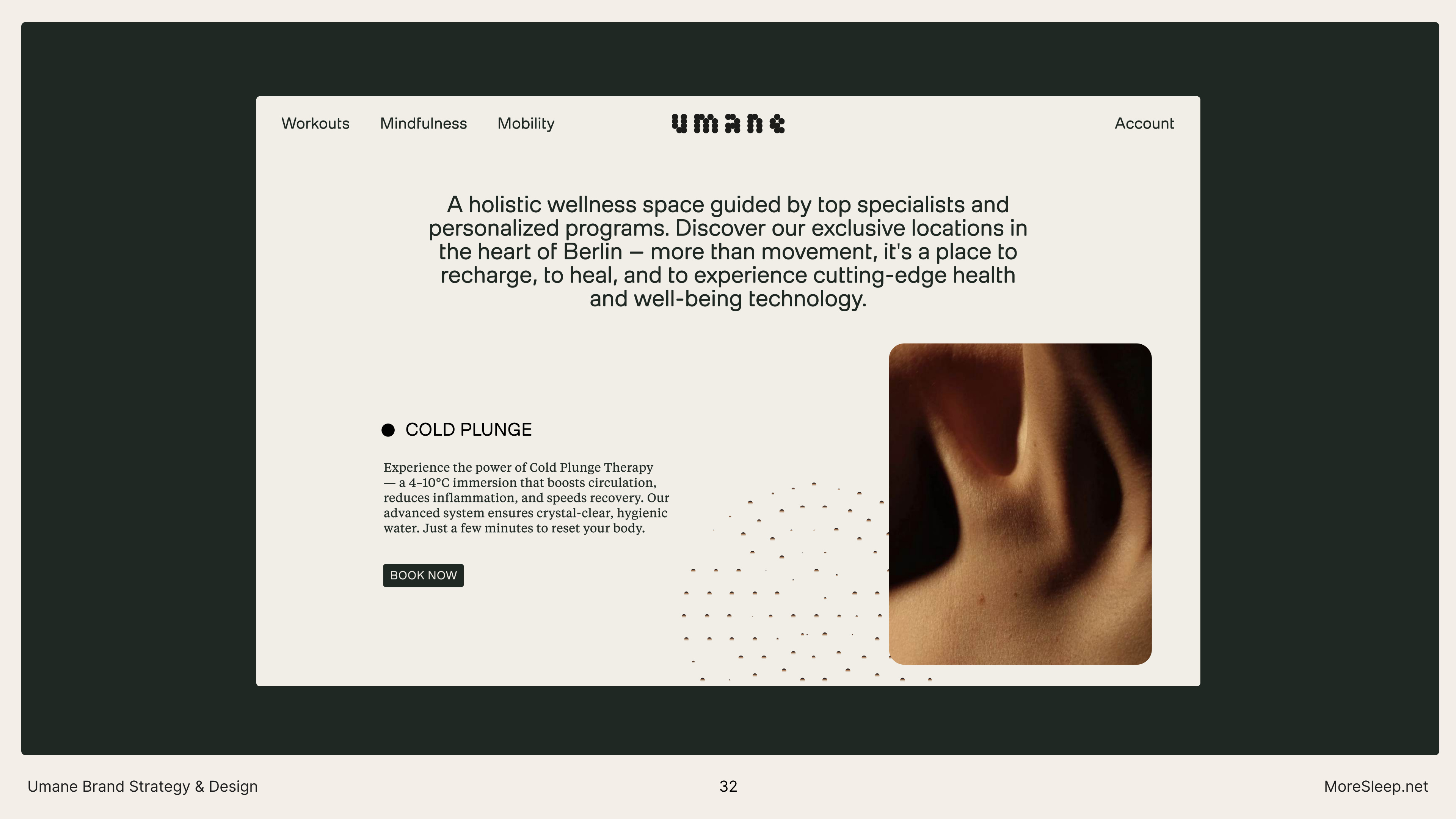 Umane website UI concept