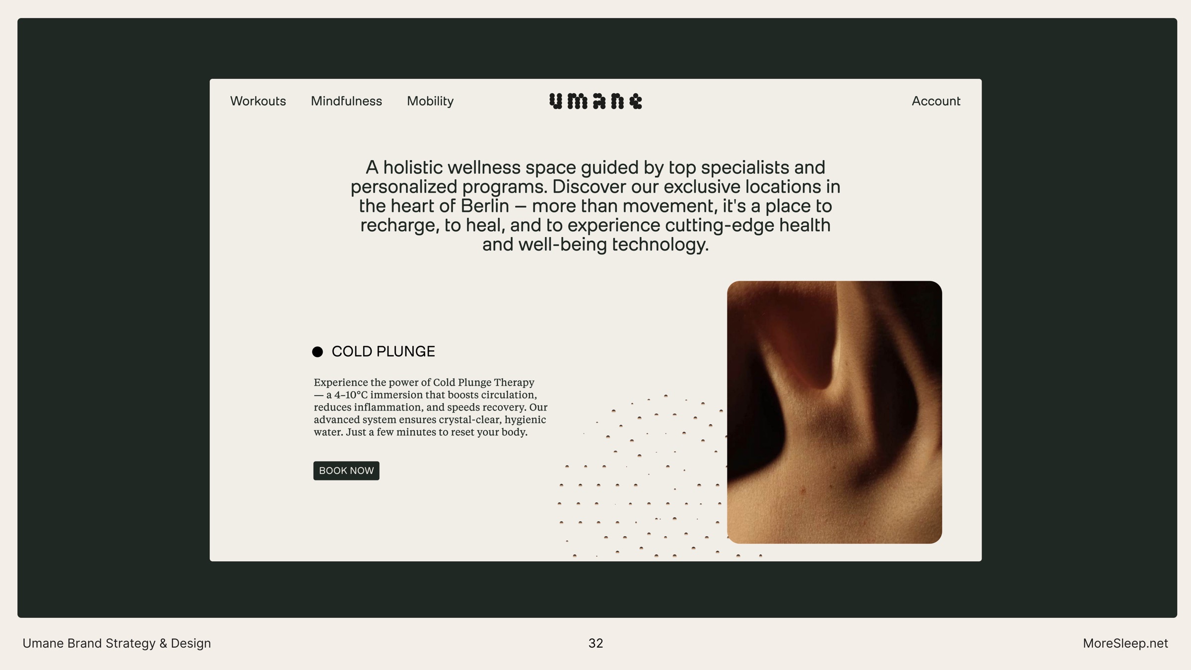 Umane website UI concept